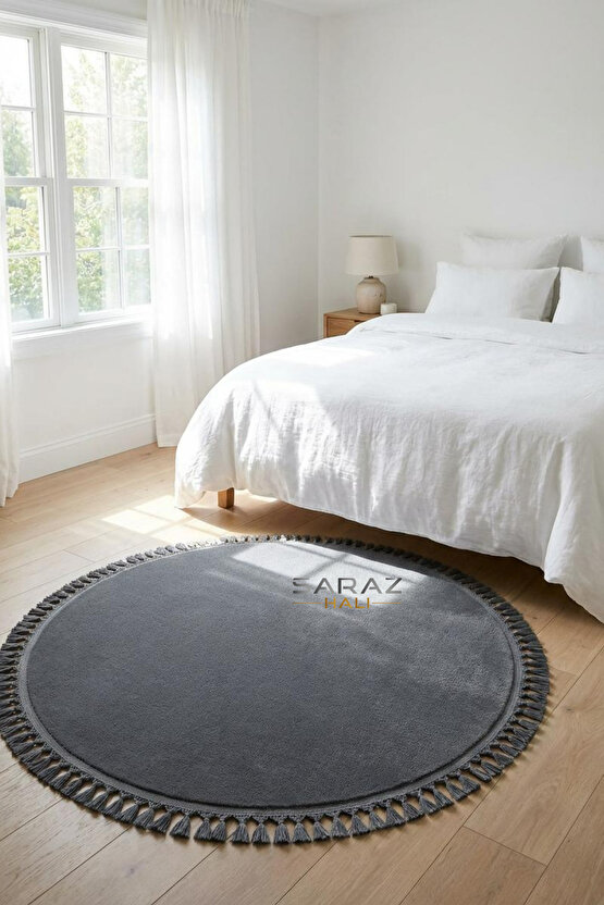 Comfort Peluş Puffy Lux Antrasit