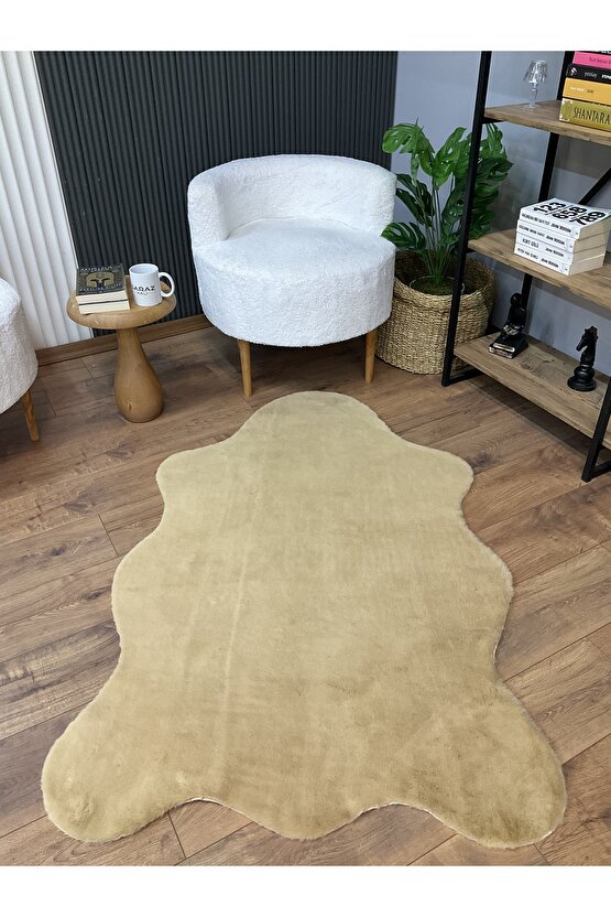 Tavşan Tüyü Post Peluş Ultra Yumuşak Post Puffy Cappuccino