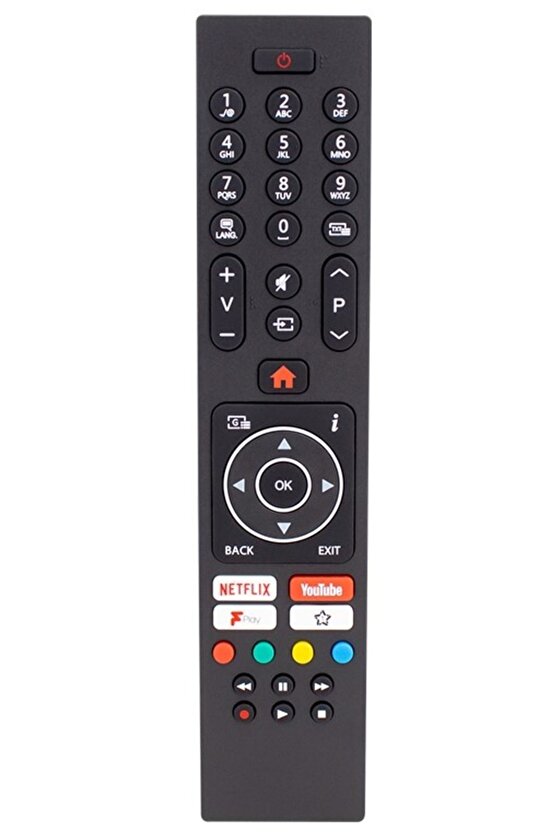 Play Tuşlu Lcd-led Tv Kumanda (RC43137-30101403) Yazısız Kumandastore