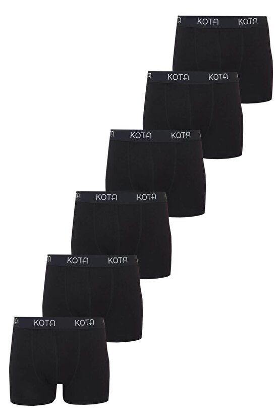 6lı Erkek Likralı Boxer Pamuklu Esnek Rahat Renkli Paçalı