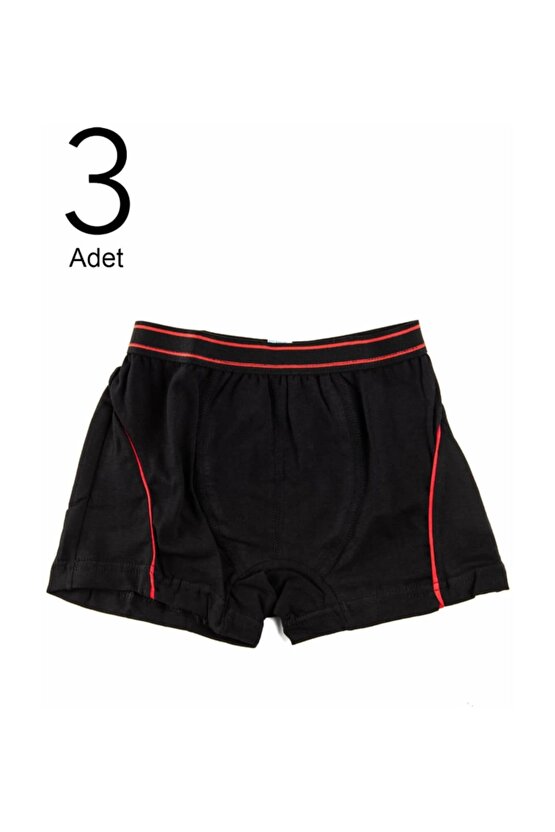 Likralı Erkek Çocuk Boxer 3lü Paket