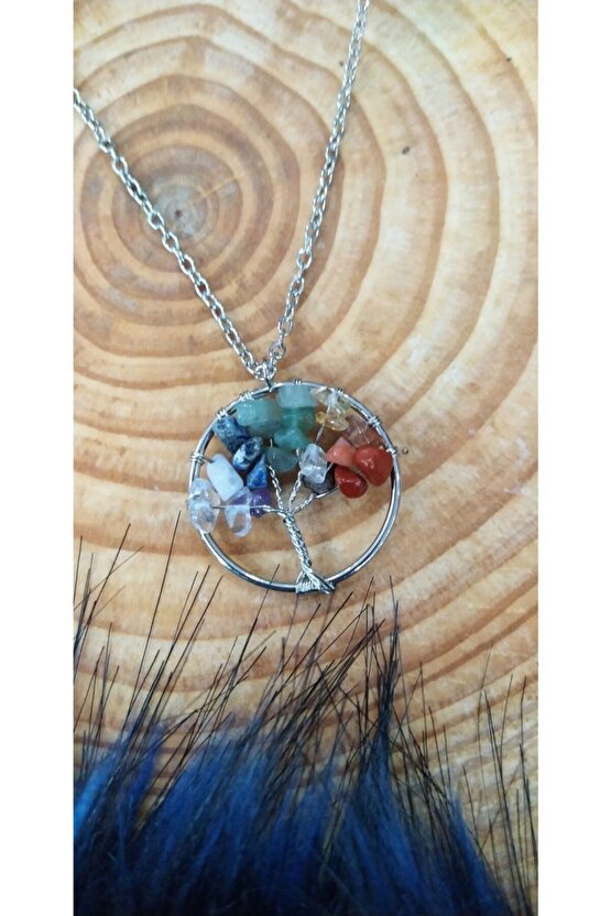 Doğal Taş Çakra Kolye