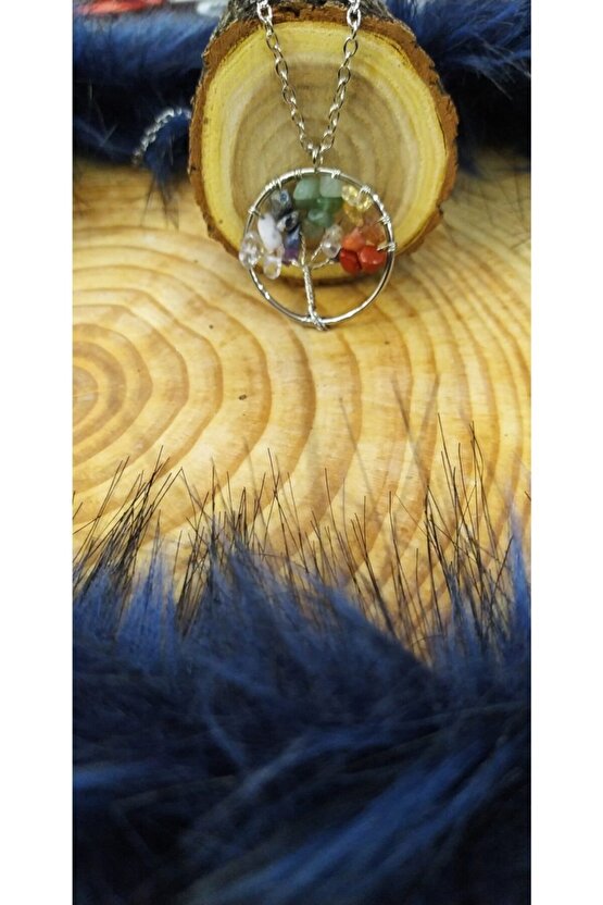 Doğal Taş Çakra Kolye