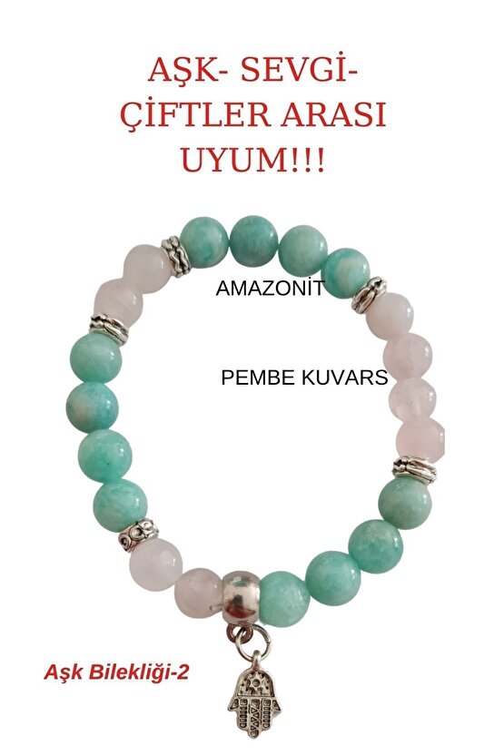 Aşk Ve Şans Mıknatısı Bileklik, Aşk, Sevgi Ve Çiftler Arası Uyum Çeken Doğal Taş Bileklik