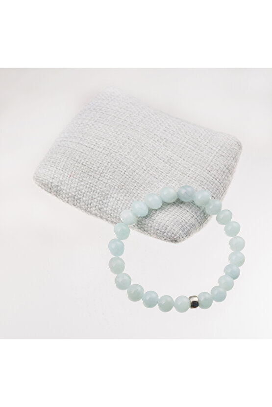 Akuamarin Taşı Bileklik-8mm