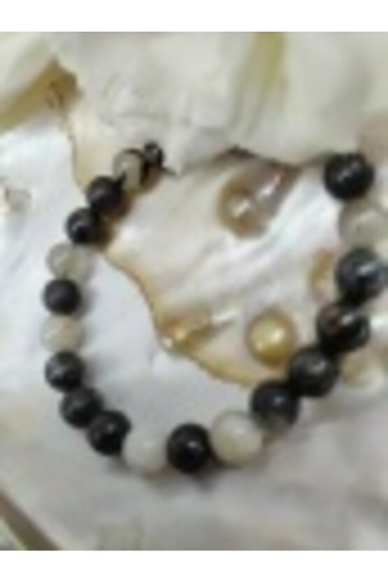 Rutil Quartsz Doğal Taş Bileklik (sertifikalı) (8mm)