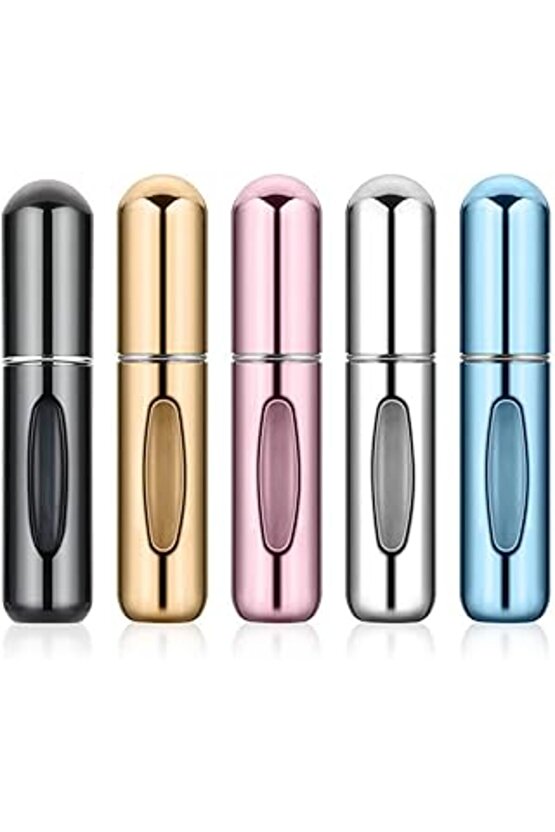 6 Adet Karışık Renkli Yeniden Doldurulabilir Cep Parfüm Şişesi