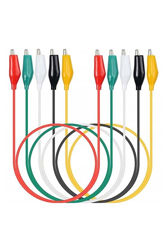 M3lfs- Pm-7392 Kablolu Renkli Büyük Krokodil (10LU PAKET)