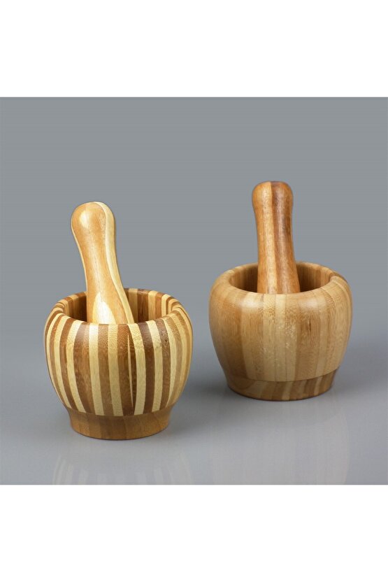 ® Yeni Ürün Lüx Bambu Havan Büyük Boy Ahşap Değildir