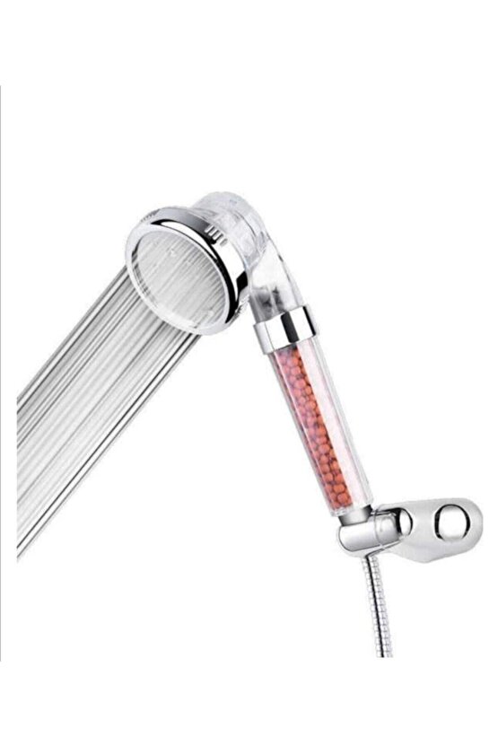 Duş Hortumu Hediyeli Boncuklu Su Arıtmalı Ve Tasarruflu Duş Başlığı Duş Seti