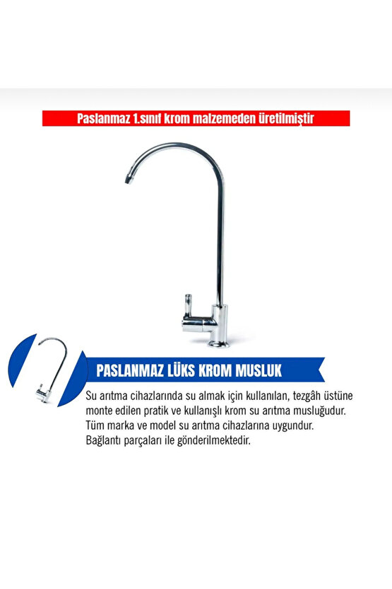 Su arıtma musluğu çelik