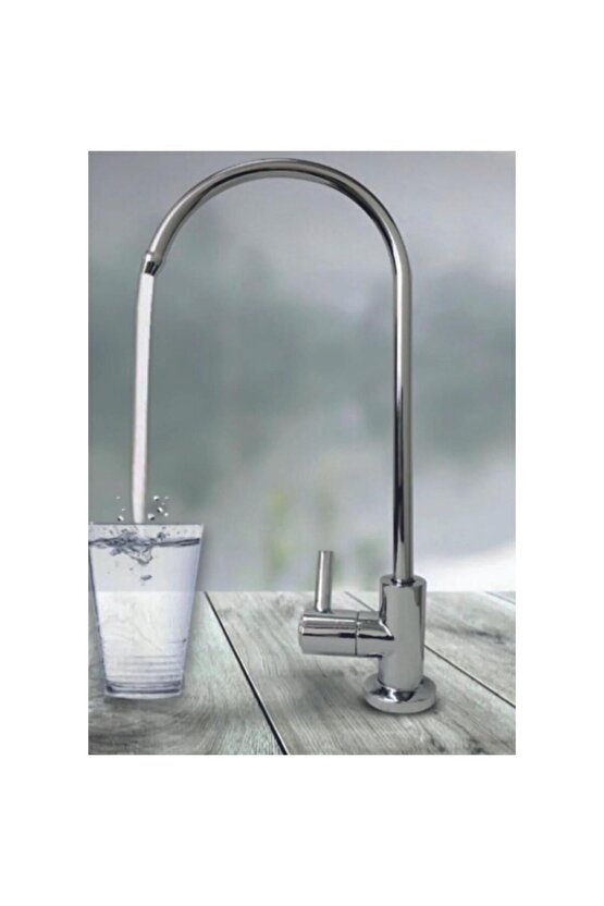 Çelik Gövdeli Su Arıtma Musluğu Tezgah Üstü