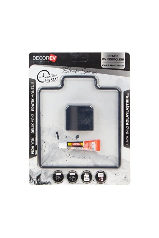 Decorev Havluluk Siyah Kare Dc-5060 0607