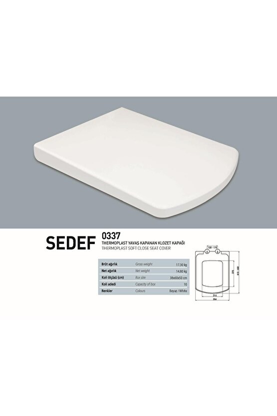 Nkp Kare Soft Close Yavaş Kapanan Amortisörlü Klozet Kapağı 0337