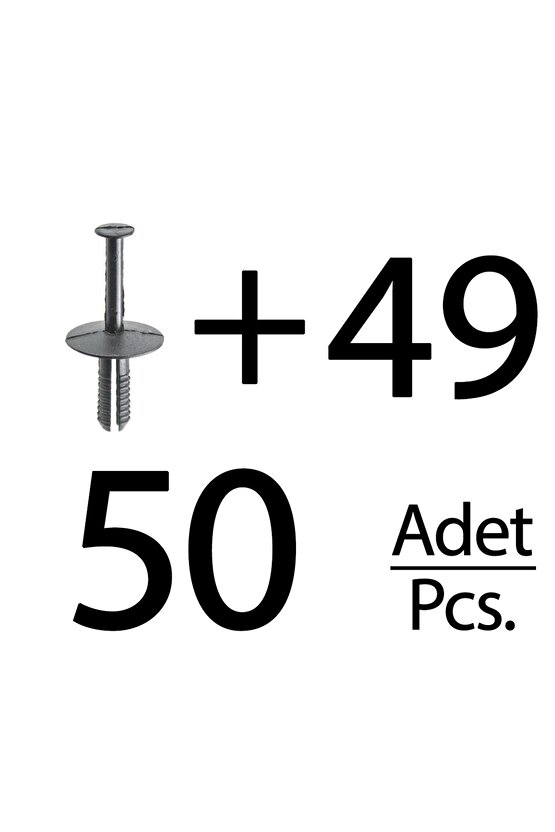 Opel ve BMW için Tampon Klipsi- 50 Adet