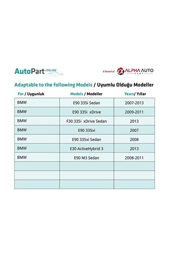 BMW 3 Serisi F30 E90 E91 için Nikelaj Cam Klips - 1 Adet
