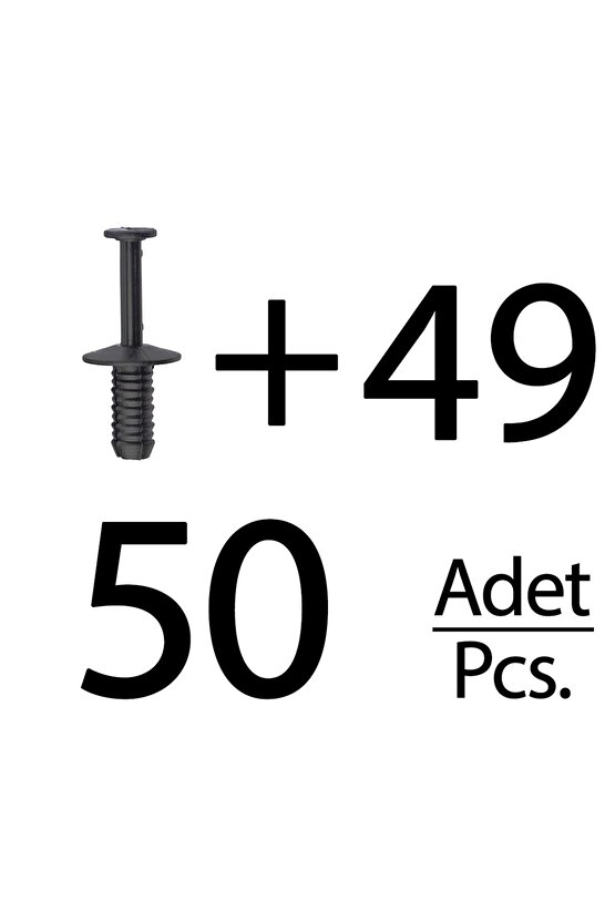 Opel, BMW, Mercedes için Tampon Klipsi- 50li