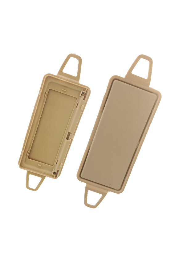 Mercedes C Class   W204 - E Class  W212  için Güneşlik Ayna Kapağı- Bej 2 Adet