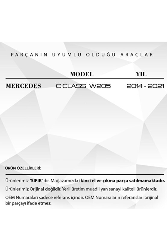 Mercedes C Class W205 Için Yakıt Enjektör Soketi