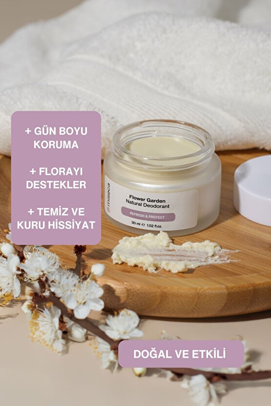 Flower Garden Doğal Krem Deodorant 30 ml | Lavanta Itır Vanilya