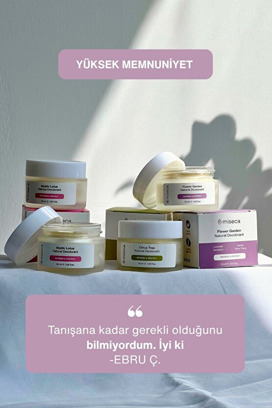 Flower Garden Doğal Krem Deodorant 30 ml | Lavanta Itır Vanilya