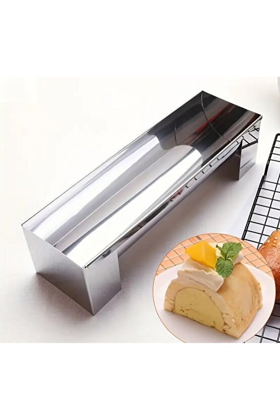 Narkalıp Oval Şeklinde Mozaik,rulo Pasta Ve Ekmek Pişirme Kalıbı Boy 30cm