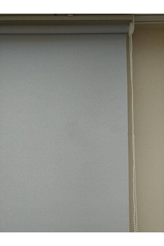 Stor Perde Gri Renk Dilimsiz