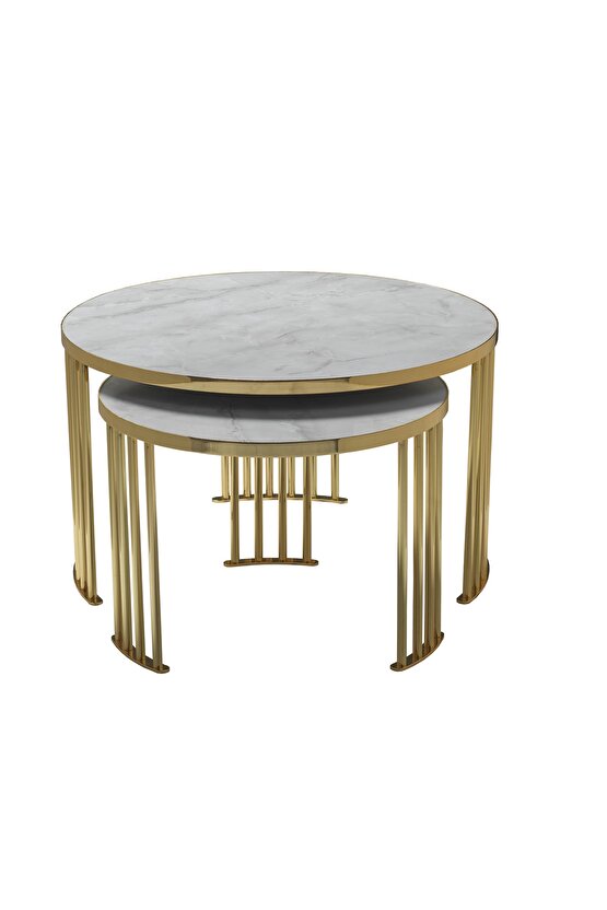 Ultra Lüx 1+1 Orta Sehpa Hıghglass Yüzey Ultra Lak Kaplama Paslanmaz Kararmaz