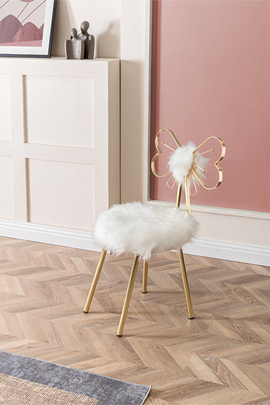 Kelebek Sandalye Peluş Sandalye Şık Tasarım