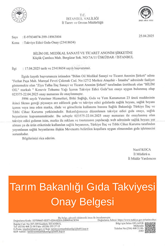 Yüksek enerjili oksijen ile kenevir tohum yağı ve zeytinyağı içeren takviye edici gıda 60 kapsül