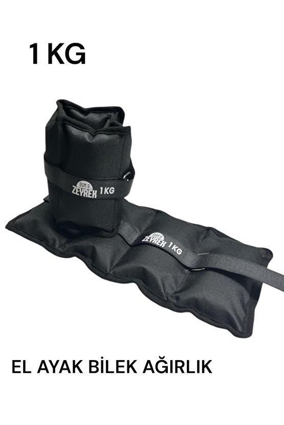1 Kg × 2 Adet Toplam 2 Kg El Ayak Bilek Kas Güçlendiriçi Ağırlık Seti