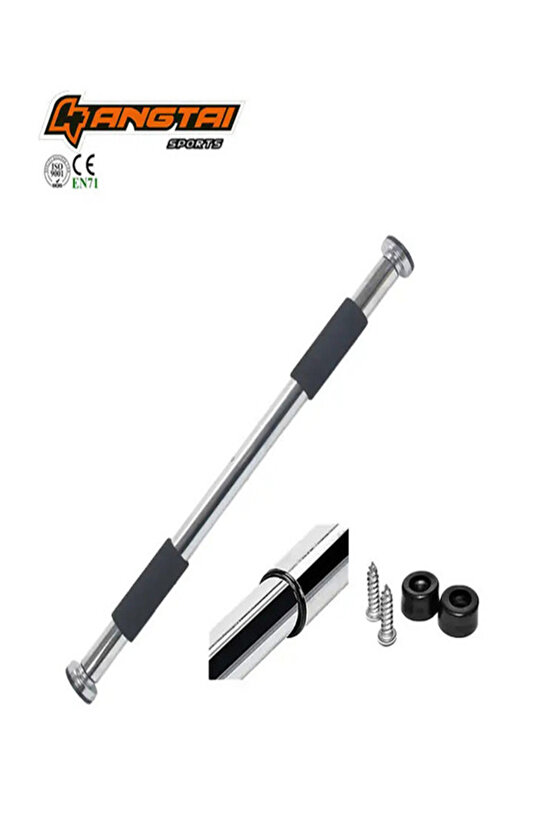 Barfiks Çubuğu 60-100 Cm Çift Süngerli Ayarlanabilir Barfiks Çekme Demiri Barfiks Aleti