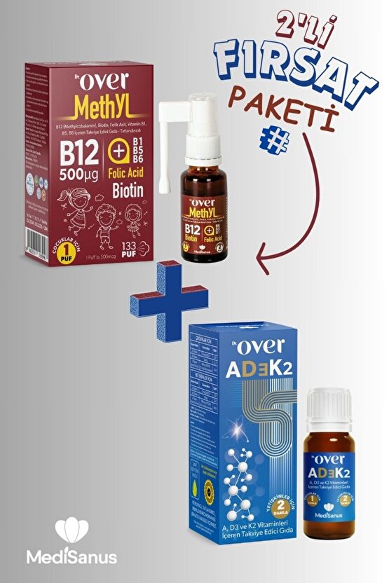 2li Fırsat Paketi - 1 kutu B12 Plus ve 1 kutu AD3K2 bir arada