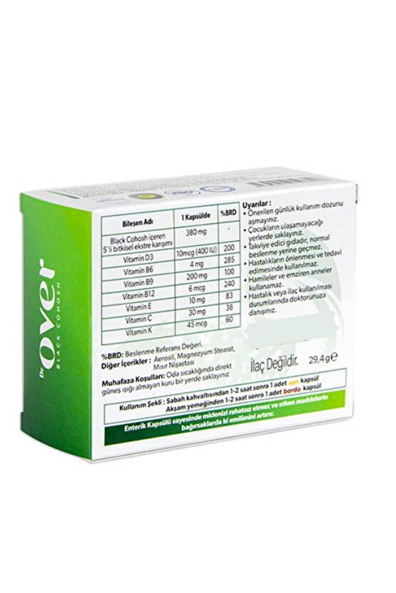 Black Cohosh, Karayılan Otu, Soya, Red Clover, Sarı Kantaron, Passiflora Içeren Gıda Tak. 3 Kutu