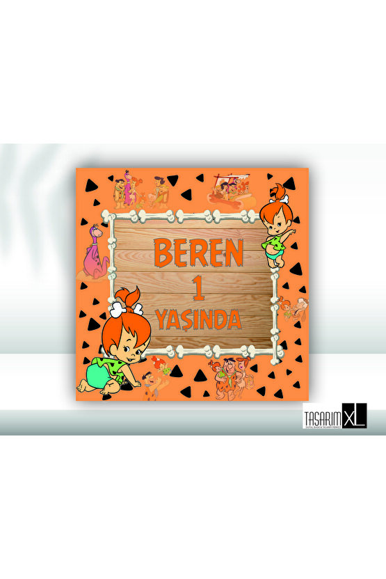 Çakıl Temalı Doğum Günü Afişi 100x100cm