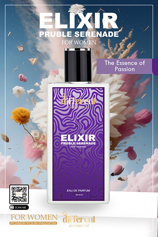 Different Elixir Premium Kadın Parfüm(AFRODİZYAK ETKİLİ) 50 ml