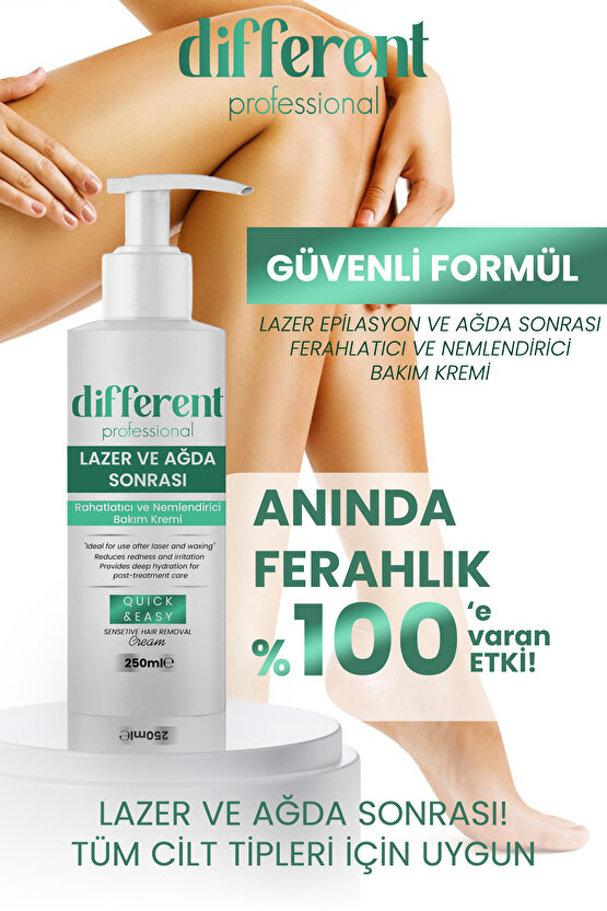 Lazer Epilasyon Ve Ağda Sonrası Leke Önleyici Tahriş Azaltıcı Bakım Kremi 250 ml