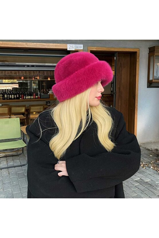 Viral Rus Kalpak Kürklü Pelüş Bere Şapka
