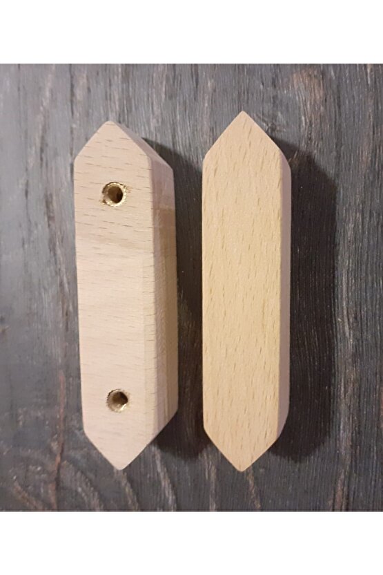 Ahşap Köşeli Kulp, Ahşap Kulp, Mobilya Kulpu, Çekmece Kulpu, Doğal Boyasız