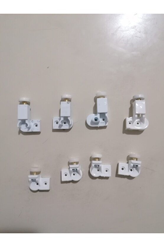 Beyaz Bella Serisi 1 Sabit 2 Açılır Duşakabin Tekeri