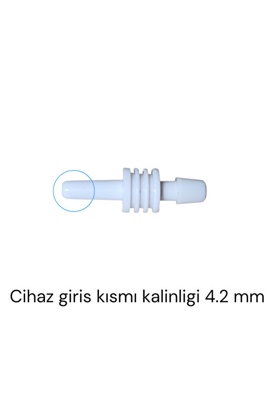 Dijital Tansiyon Aleti Manşon Jak Adaptörü 4.2 mm – Düz Tip Bağlantı Konnektörü