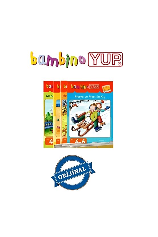 BambinoYUP 4-6 Yaş Mevsimler Dikkat Geliştirme Seti Kitapları (Kontrol Kutusu Dahil Değildir)