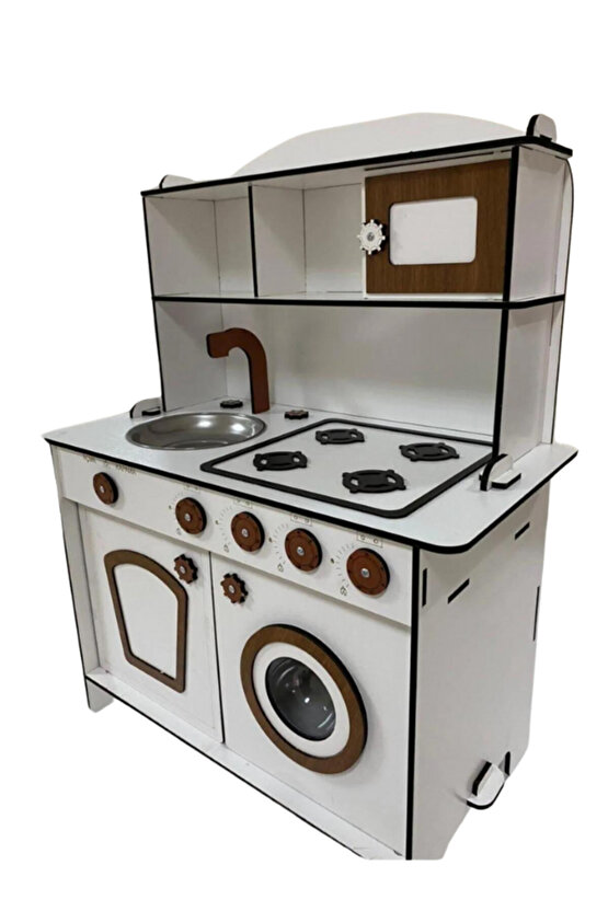 Oyuncak Mutfak, 6mm Çocuk Oyun Mutfağı, 3 Yaş Ve Üzeri Erkek Kız Çocuklar Için Gerçekçi Mutfak Seti