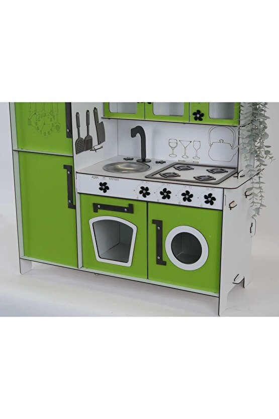 Ahşap Oyuncak Mutfak Buzdolaplı