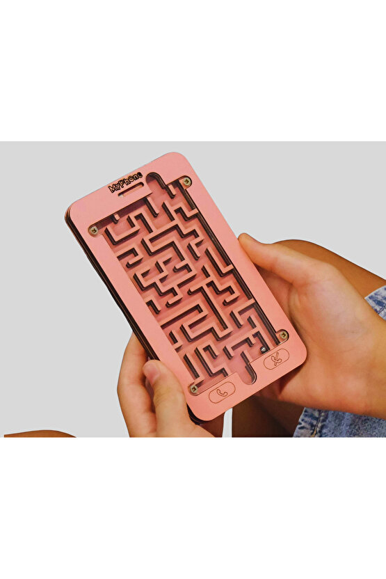 4lü Ahşap Oyuncak Seti - Tangram, Bultak Puzzle, XOX Oyunu, Ahşap Labirent Oyunu