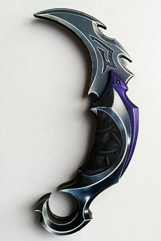 Ahşap Valorant 2 Li Set Oyuncak Figür ( Valorant Champions Karambit Ve Yağmacı Karambit )