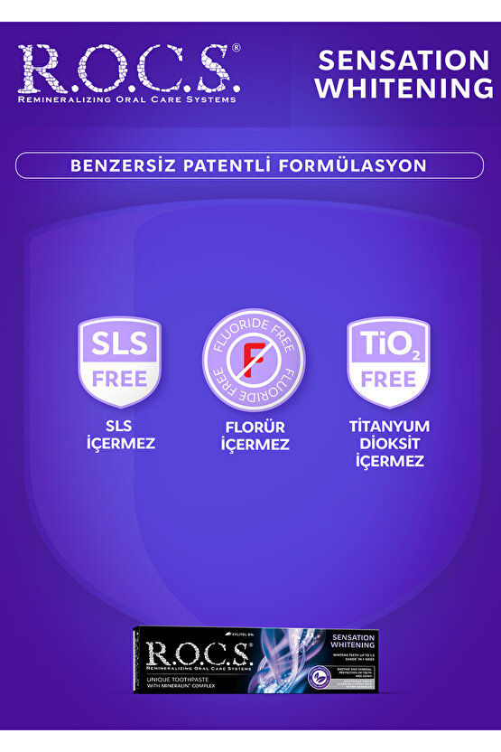 Rocs Sensation Whitening Beyazlatıcı Parlatıcı Diş Macunu 60 Ml