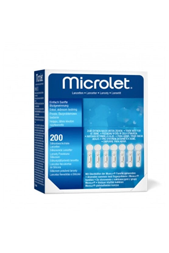 Ascensia Marka Contour Cihazlarla Uyumlu Microlet Lancet 200lük