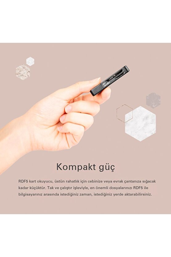 Ts-rdf5k Sdmicrosd Usb 3.1 Kart Okuyucu Siyah