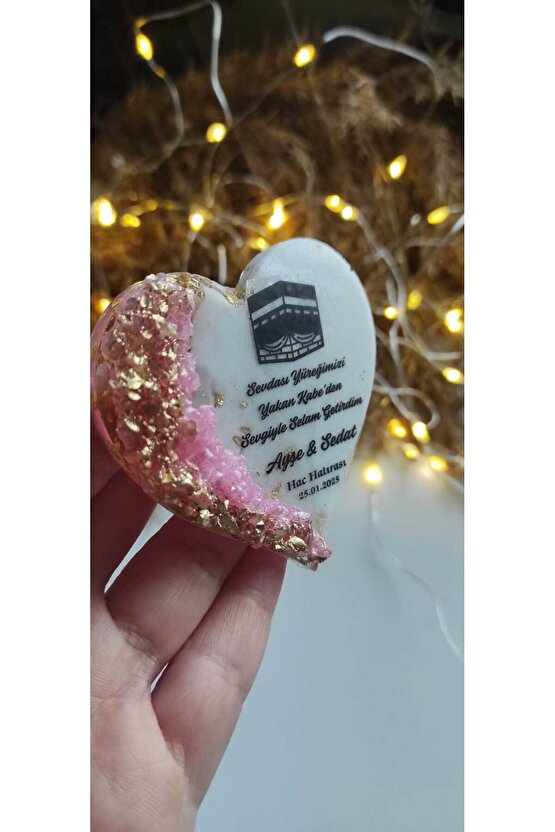 BİRGÜLCE Hac Kabe Umre Hediyelik 10 Adet Epoksi Magnet Hatıra Hediyelik Özel Tasarım